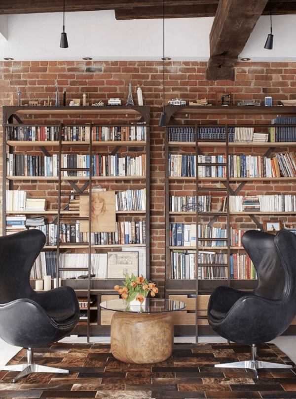 Como decorar a sua biblioteca no estilo industrial? | Léo Móveis